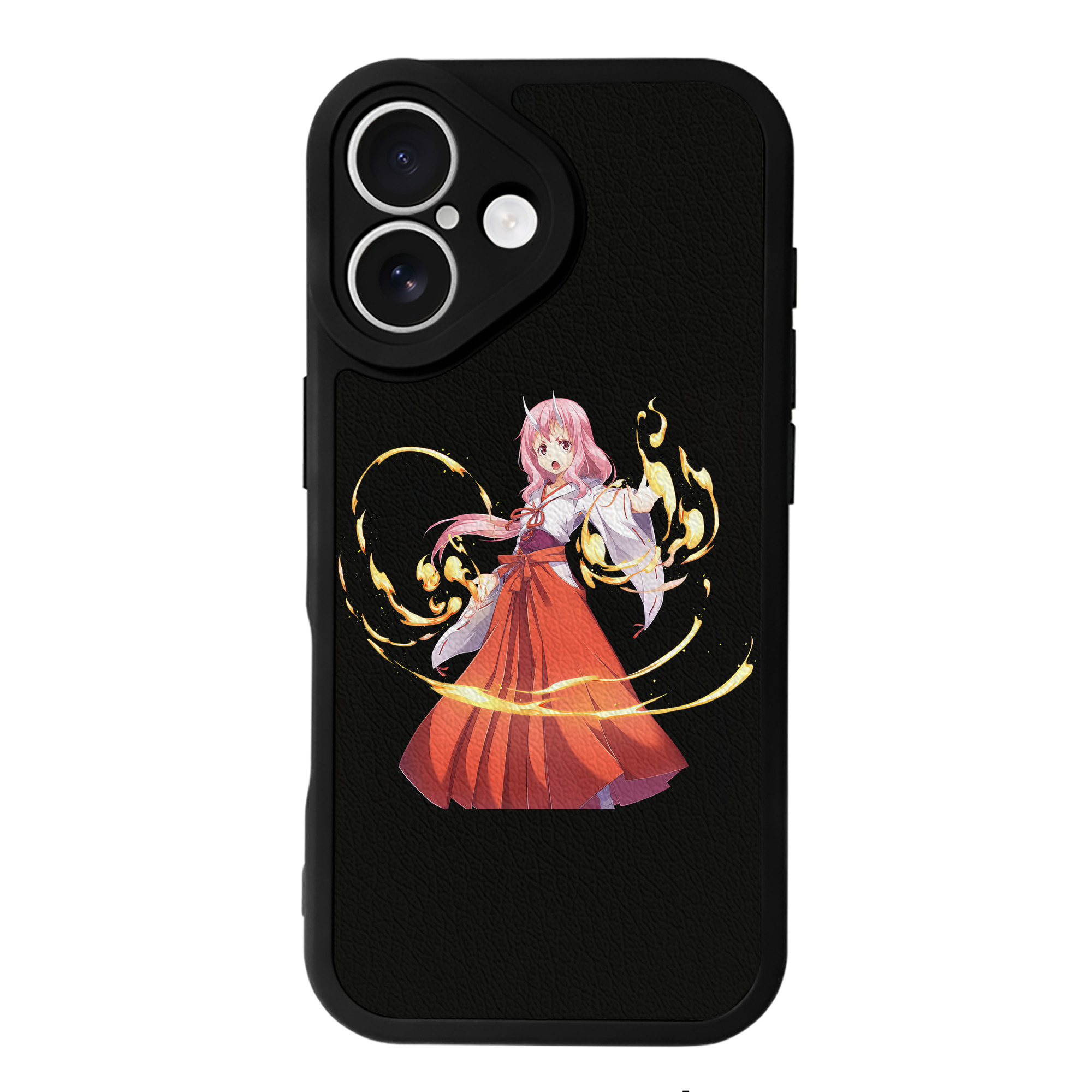 （画像用） 転スラ Regarding Reincarnated to Slime 【iPhone 16シリーズ対応】シリコンスマホケース（レザー調） 材質：シリコン